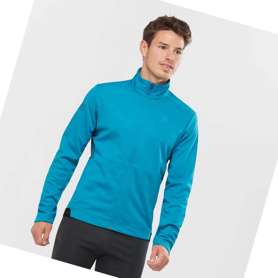 Chaquetas Salomon GORE TEX INFINIUM™ WINDSTOPPER® Hombre Azules | MX 3252MQZ